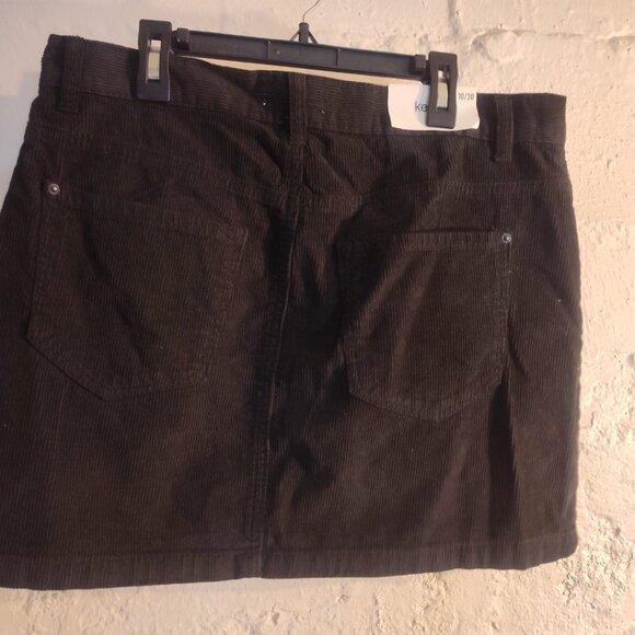 NWT Kensie Jeans "The Skirt" Black Corduroy Mini Skirt Size 10/30 - Picture 6 of 11